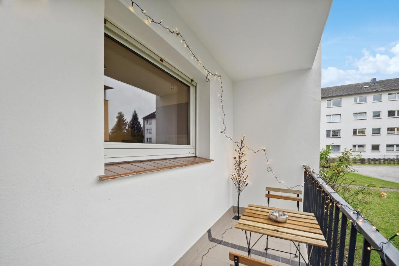 1 Zi. Wohnung, 34M², Parken, Messe Dus ดุยส์บูร์ก ภายนอก รูปภาพ